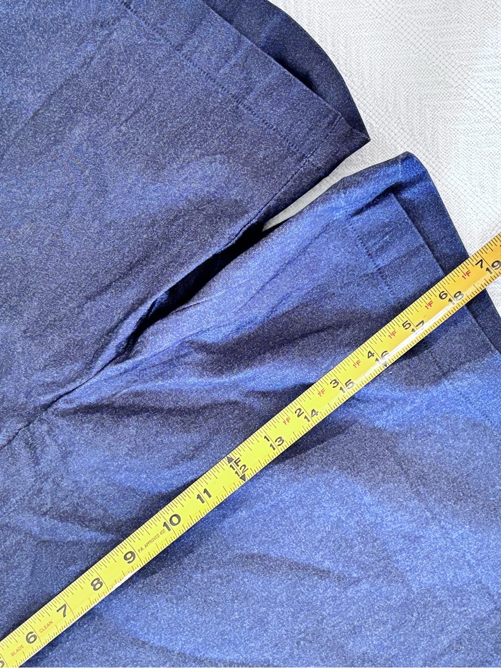Rafaella Navy High-Rise Tailored Shorts - Picture 8 of 13